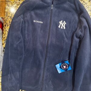 Columbia Womens Dark Blue New York Yankee Fleece Jacket Size XL